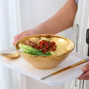 Stainless Mixing Bowls Soup Spoons Containers for Food Ramen