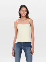 Ecru Silk Sheer Camisole Blouse