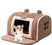 Cave Bed for Dogs | Kitten Condo,Dog Bed Pet Cover Puppy Sleeping Sofa Warmth House Machine Washable for Large Medium Small Puppies