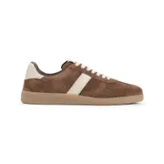 [Tom Ford] Tom Ford-Brown Suede Leather Sneakers-Uomo 43.5 IT