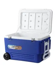 [Glacio] Camping Portable Ice Cooler Box With Wheels 60L in Blue
