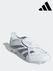adidas White Predator League Ft Fg/MG Football Boots (E34266) | $208