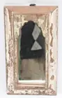 Decorative Wooden Hand-Carved Mirror Frame - Rustic Style Wall Hanging Decor F10
