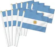 10 PCS Argentina Handheld Small Flag, Argentinians Hand held Mini Decor Decoration Banner