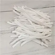 Small Elastic Rope 10/100pcs Adjustable Mask Sewing Elastic Band Cord with Buckle Stretchy Mask Earloop Lanyard Earmuff Rope DIY Making Supplies Elastic Rope for Fitness (Color : White, Size : 100pc