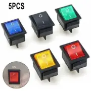 Double Pole Single Throw Rocker Switch Latching On Off DPST 30mm X 25mm X 27mm