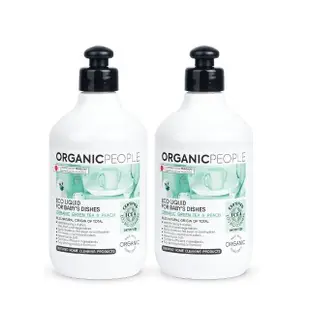 【Organic People 有機人】綠茶&白桃兒童萬用洗潔露2入組-500mlx2(義大利ICEA有機產品標章認證)