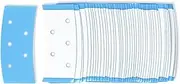 Lyaciomn 36 PCS Wig Tape Strips Waterproof Double-Sided Wig Tape PU for Lace Wig Blue Adhesive Tape for Wigs Hair Extension Toupees