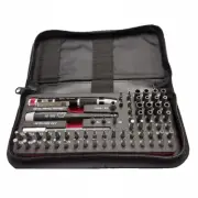 Wiha 75971 Master Technician Micro Bit Set in Zipper Case, 68 pieces