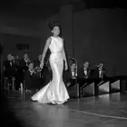 Singer Shirley Bassey on stage during cabaret Savoy Hotel par- 1962 Old Photo