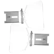2 Pcs Bench Eye Shield Assembly Guard Grinder Tool Clear Goggles Work