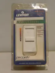 Leviton Decora Illumatech Dimmer Switch 600W Single Pole Slide White INI06-10W