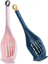GREENADSCAPE Egg Yolk Separator Pasta Strainer Pcs Food Strainer Serving Spoon Heat Resistant Set