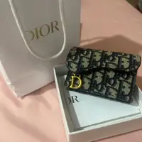 在飛比找PopChill優惠-[二手] Dior 老花卡夾 皮夾