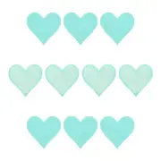 Hearts Patches Cyan Iron-On Patch Sew Embroidered 2.8 x 2.68 Inch 10Pcs