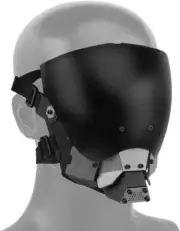 Tactical Cyberpunk Airsoft Mask Cosplay Protective Mask Anti-Fog Breathable Mask
