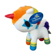 Tokidoki Bowie Unicorno Plush Soft Toy Rainbow Unicorn Aurora 8 in.