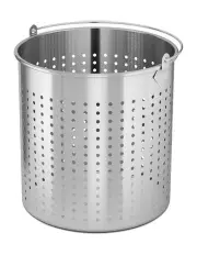 [SOGA] Basket Pasta Strainer with Handle 21L in Silver