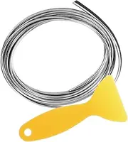 TINEASUR Decorative Strip Insert Car Door Trim Car Strip Car Door Edge Protector Car Door Seal Strip Car Molding Trim Car Interior Trim Auto Body Trim Door Edge Guard Cars Pp Silver