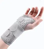 Wrist Support Brace for Carpal Tunnel, Breathable Wrist Splint Right Left Hand for Women Men, Adjustable Wrist Straps and Removable Metal Splint for Tendonitis, Arthritis, Sprains (Right Hand, M)