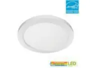 15 in. 22.5-Watt White Integrated LED 1650 Lumens Edge-Lit Round Flat Panel Flus