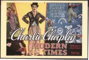 Modern FILM POSTER Postcard: MODERN TIMES (Charlie Chaplin). Free UK p&p