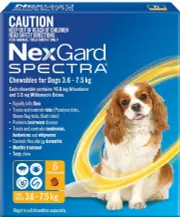 NexGard Spectra Chewables For Small Dogs (3.6 to 7.5kg) X 6