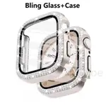 BLING GLASS + 保護套適用於 APPLE WATCH 錶殼系列 9 44 毫米 45 毫米 41 毫米 40