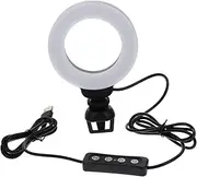 SECFOU Led Video Light Clip Ring for Laptop Soft Ring Light 3 Brightness Levels Perfect for Streaming Conference Selfie