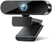 Webcam with Microphone - 1080P HD Aluminium Web Cam for Desktop, Mac, Laptop ,