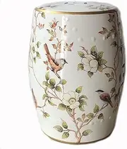 Ceramic Garden Drum Stool, Suitable for Decoration of Living Room, Office, Garden, Balcony