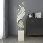 Nordic Living Room Cabinet Light Luxury Feather Floor Ornaments Large Hallway