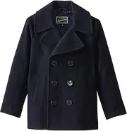 [Rothschild] Big Boys' Double-Breasted Faux Wool Peacoat