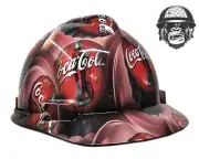 Custom Hydrographic Safety Hard Hat Mining Industrial COCA COLA MSA CAP