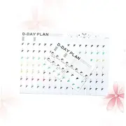 FOYTOKI 12pcs Countdown Calendar for Day Learning Schedule Planner Periodic Table Stationery for Study Planning and Management School and Home