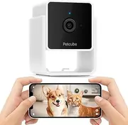 Petcube Cam | Pet Monitoring Camera with Built-in Vet Chat for Cats & Dogs, Security Camera with 1080p HD Video, Night Vision, Two-Way Audio, Magnet Mounting for Entire Home Surveillance, CC10US