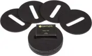 Sempli Cupa Stay Black Wine & Liquor Glasses Coasters, Set of 4 Black, Green