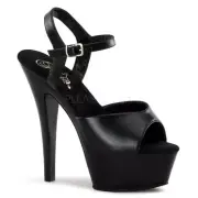 Pleaser KISS-209 Platform Sandals Black Dress Shoe Table Dance Pole Gogo