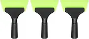 HARFINGTON 3pcs Squeegee 5 Inch Long Auto Water Blade Shower Squeegee with Non-Slip Handle for Car Windshield Window Cleaner Glass Door, Green