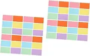 SHINEOFI 2sets Vibrant Color Index Cards Double-Sided Lined Notepads Memo Pad Compact Notebook for Office and Home 300pcs*2