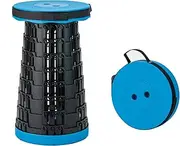 Juoe Upgraded Folding Stool,Retractable Folding Stool,Sturdy Foldable Stool with Load Capacity of 600lbs,Retractable Camping Stool for Hiking,Fishing Tours BBQ Parties Indoor&Outdoor Activities