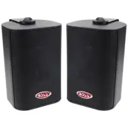 BOSS AUDIO MR4.3B 4" 100W RMS ENCLOSED 3-WAY MARINE AUDIO SPEAKER SYSTEM BLACK