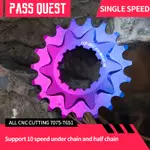 PASS QUEST 單速飛輪和墊片適用於 SHIMANO 8/9/10SPEED SOIL SLOPE BICYCLE