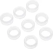 Mipcase 8Pcs Pet Grooming Scissors Finger Protectors Comfortable Rings for Hairdressing Nail Cutting Durable Non Slip for Home Salon Use