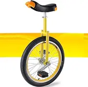 qwmvhfg， 18 Inch Unicycle, Adjustable Outdoor Unicycle, Anti-Skid Tires, with Sturdy Storage Stand Balance Cycling Exercise Fitness for Adult