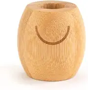[Pearlii] Bamboo Toothbrush Stand, Made of Moso Bamboo, 100% Plant-Base, Earth-Friendly, Compostable at Home, Hole at Base to let Water Flow, Designed and Developed in Australia