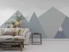 3D Triangle Mountain Wallpaper Wall Mural Removable Self-adhesive 215