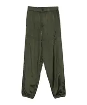 Elastic Waist Casual Pants EU52 Green