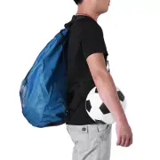 (Blue)Basketball Football Soccer Training Exercising Mesh Backpack Shoulder LJ