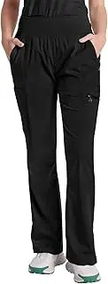 [healing hands] Scrub Pants for Women - Purple Label Bootcut Yoga Pants with 8 Pockets & Knit Waistband - HH002